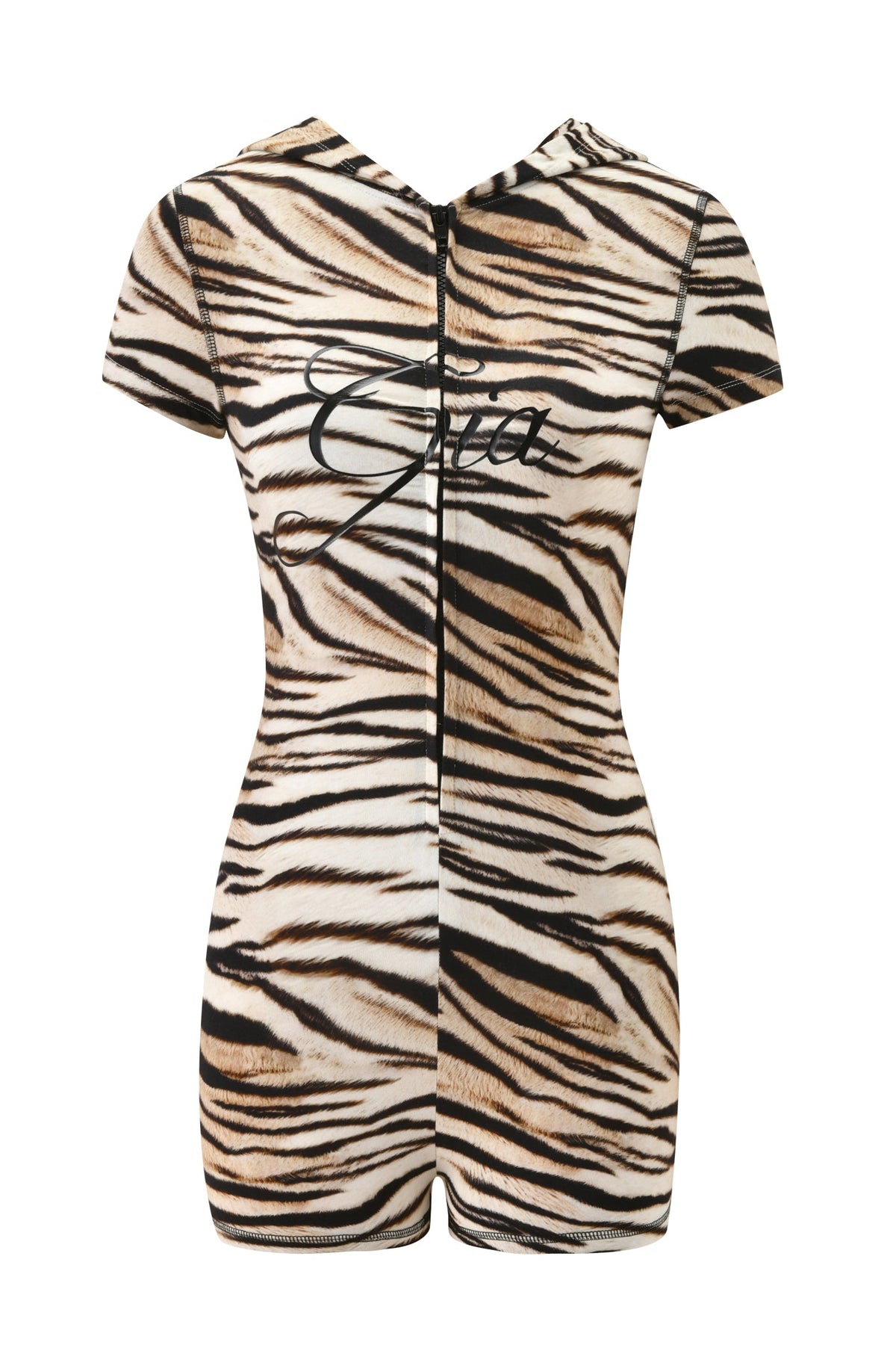 BLARE KURZARM-ROMPER - LIGHT TIGRESS