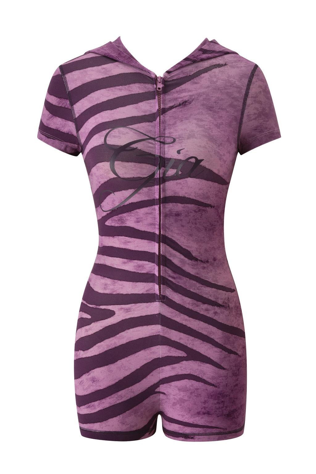 BLARE KURZARM-ROMPER - PLUM WILD SIDE