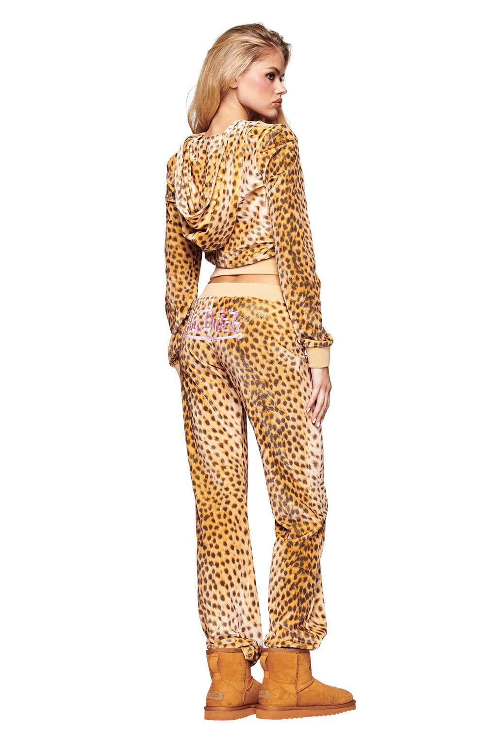 KAMERON VELOUR JACKET - LEOPARD