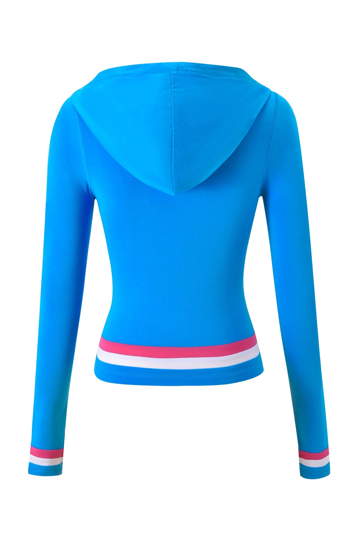 SWEAT À CAPUCHE RAYÉ BLARE - BLEU CIEL