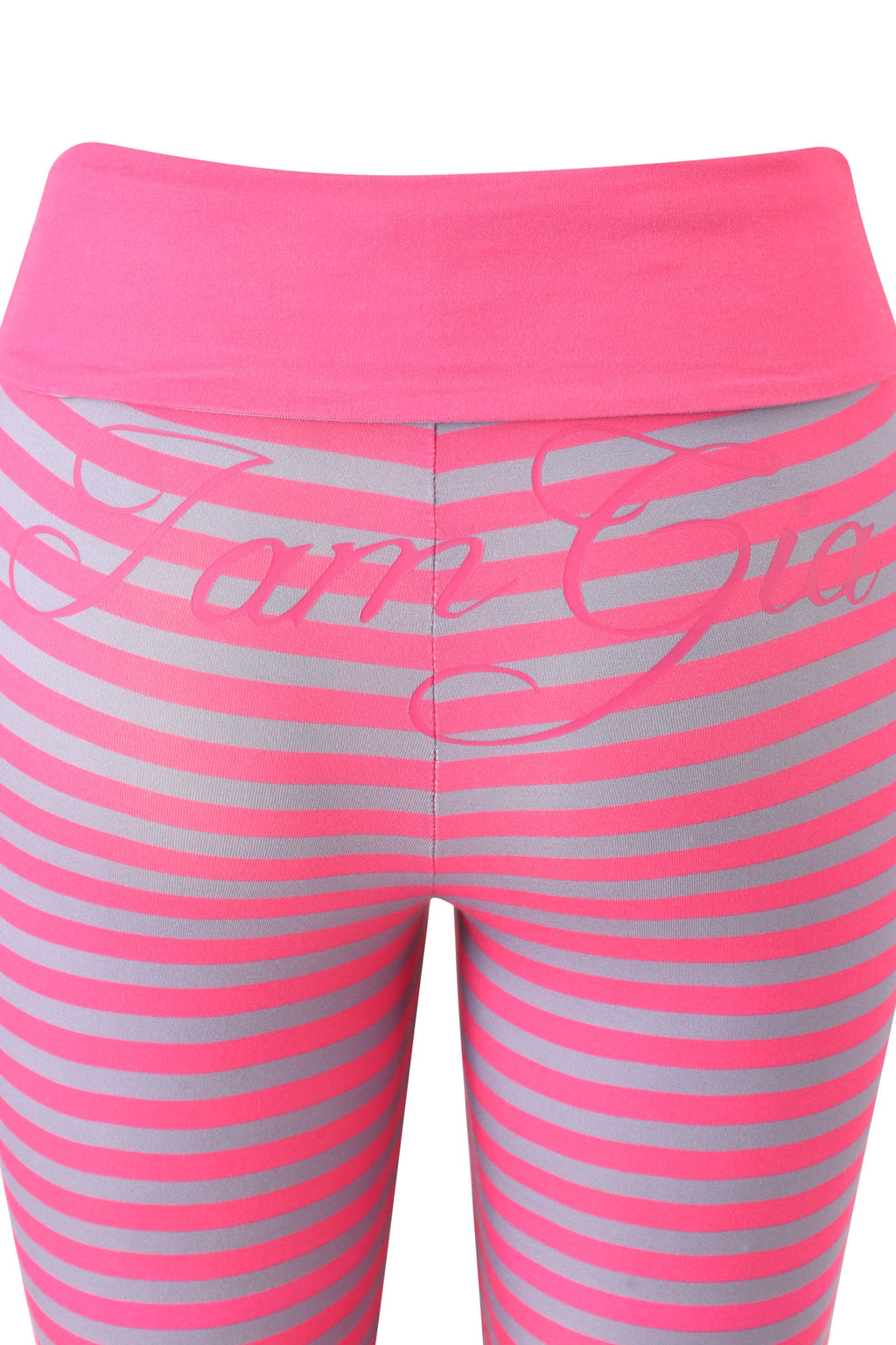 BLARE FOLDOVER-JOGGINGHOSE – STREIFEN IN HEISSEM PINK