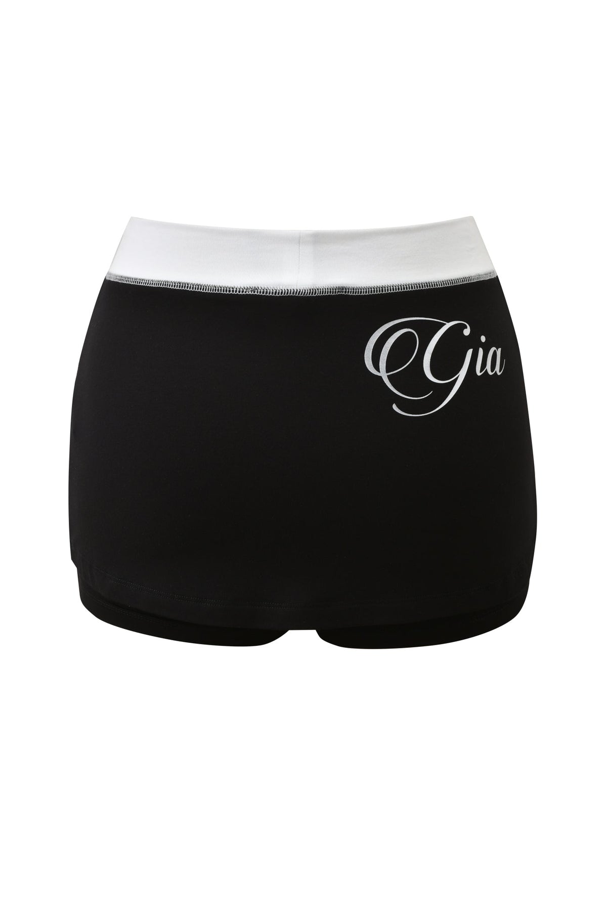 BLARE MICRO SKORT - BLACK AND WHITE