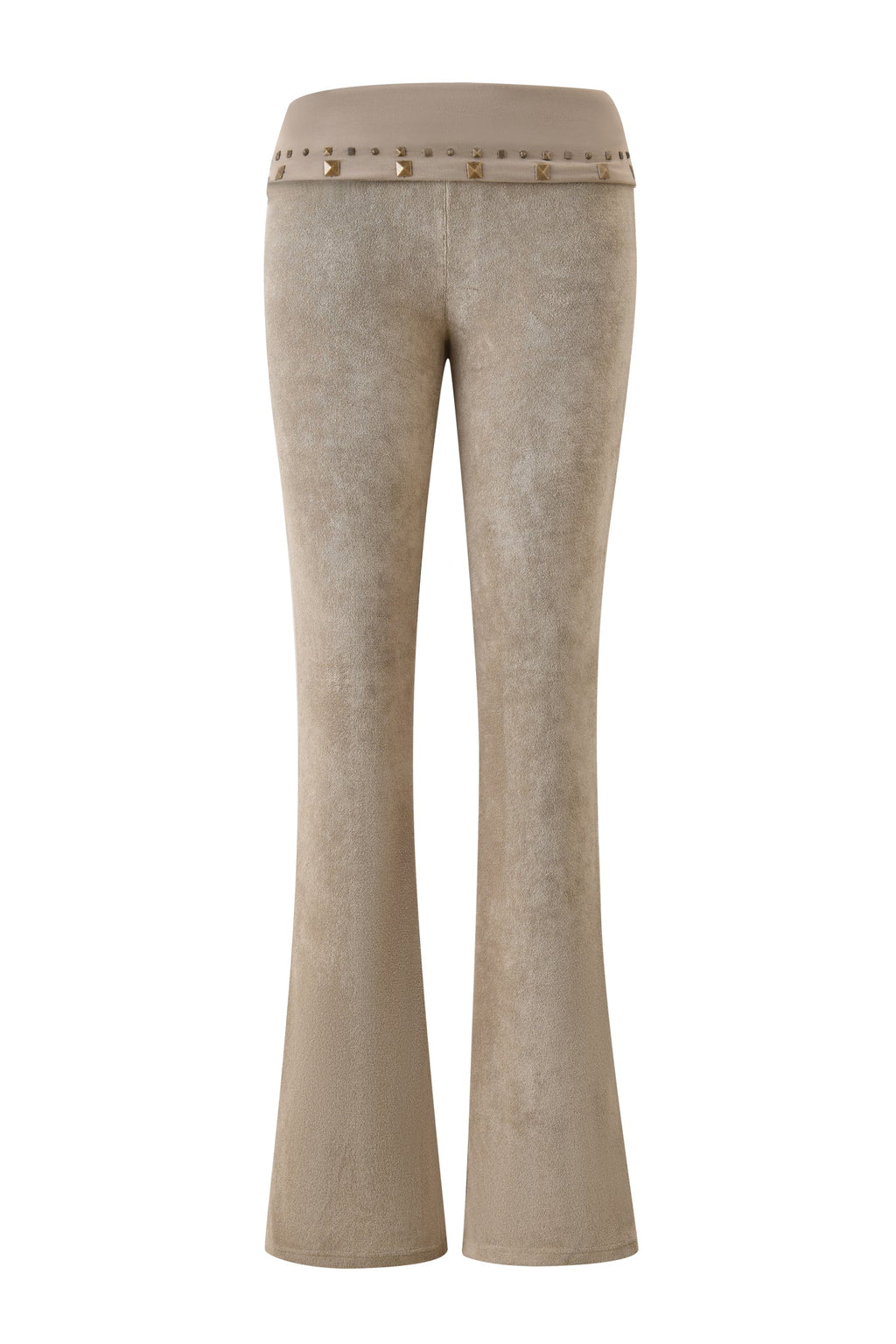 BLARE PANTALONI IN SPUGNA CON BORCHIE - PIETRA