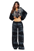T-REX TRACKPANT - SCHWARZES BANDANA