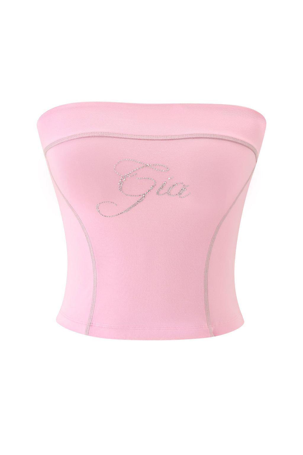 BLARE DIAMONTE BOOB TUBE - BABY PINK