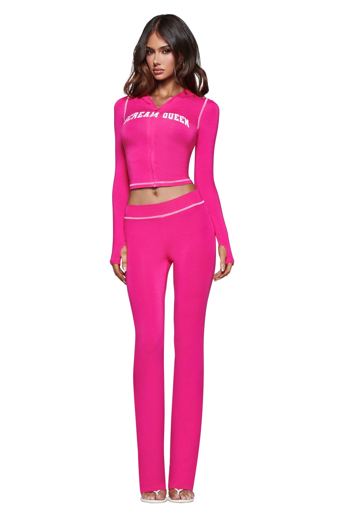BLARE TRACKPANT - HOT PINK SCREAM QUEEN
