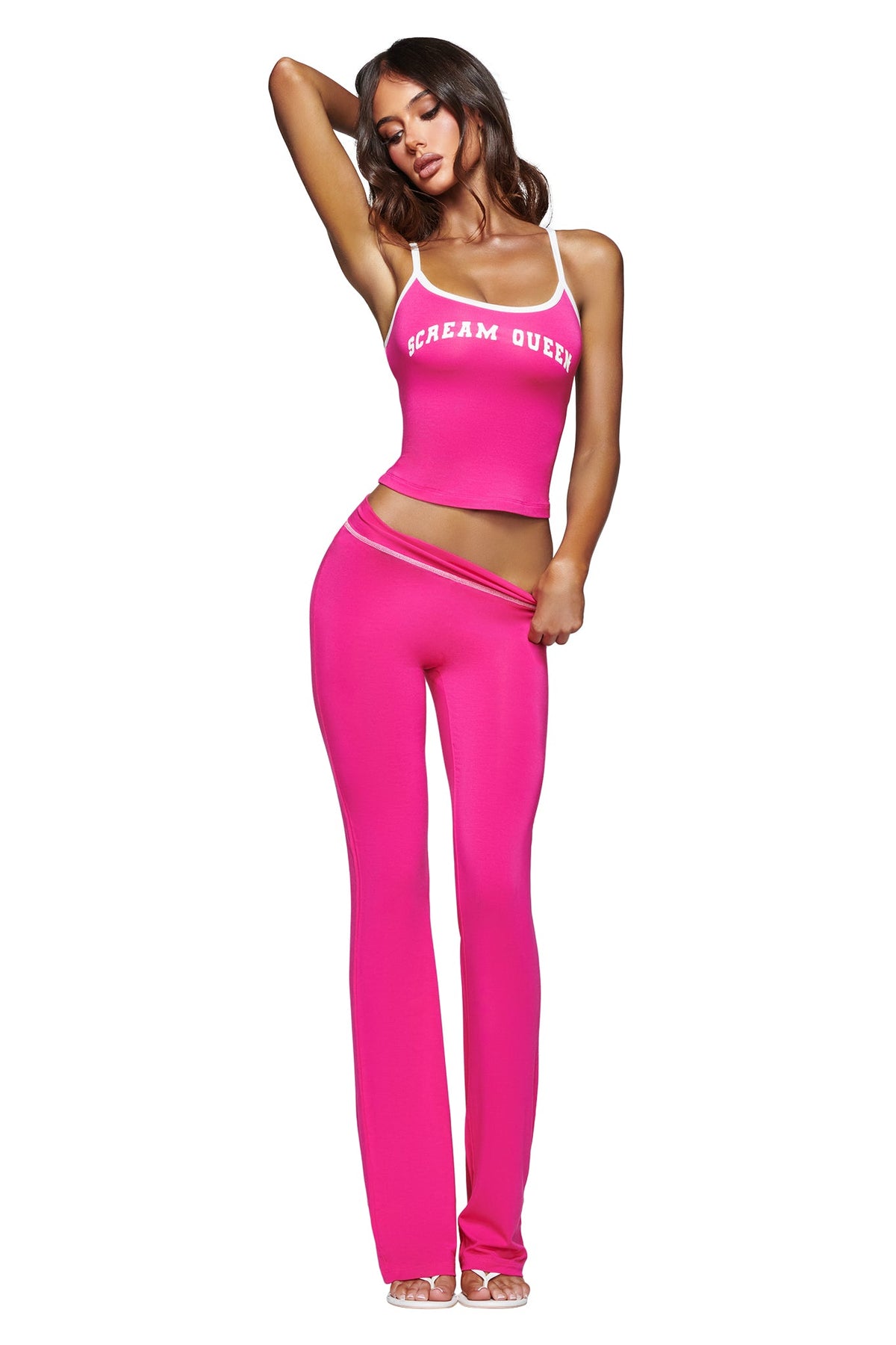 BLARE TRACKPANT - HOT PINK SCREAM QUEEN