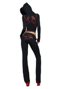 BLARE TRACKPANT - JET BLACK: DEVIL