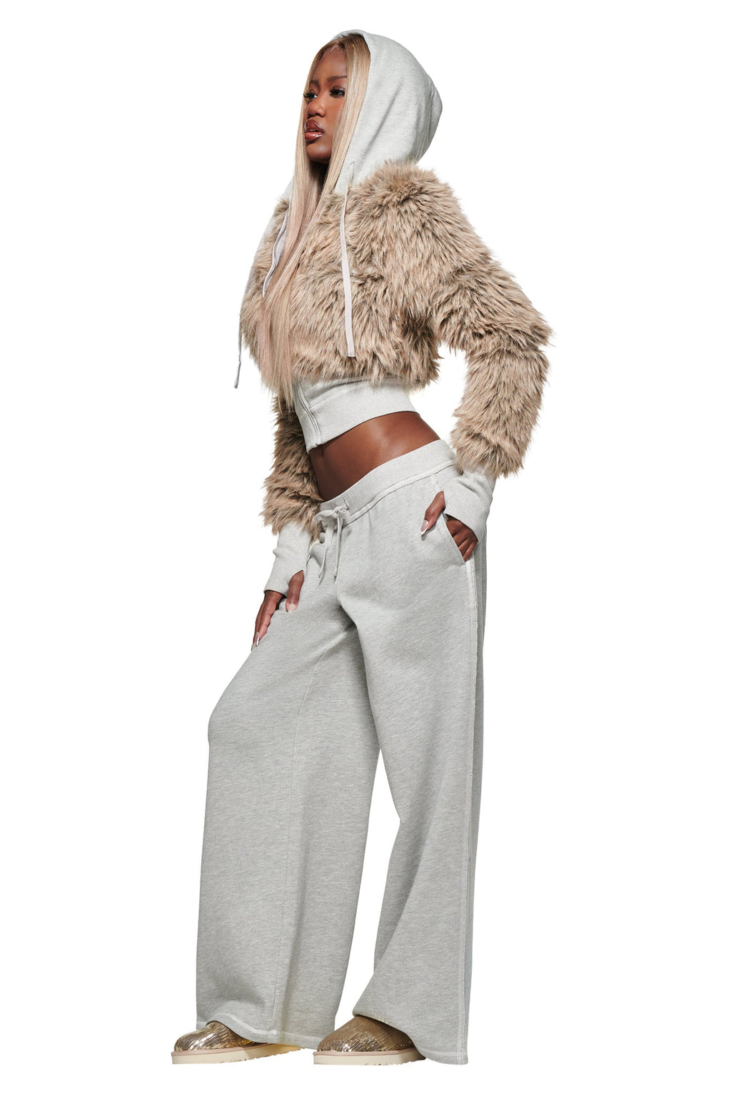 PANTALONI DELLA TUTA KOKO - GRIGIO MELANGE
