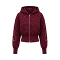 Graffiti Leopard Zip Hoodies