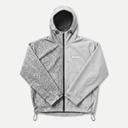 Chaqueta impermeable de guepardo reactiva al agua - Gris