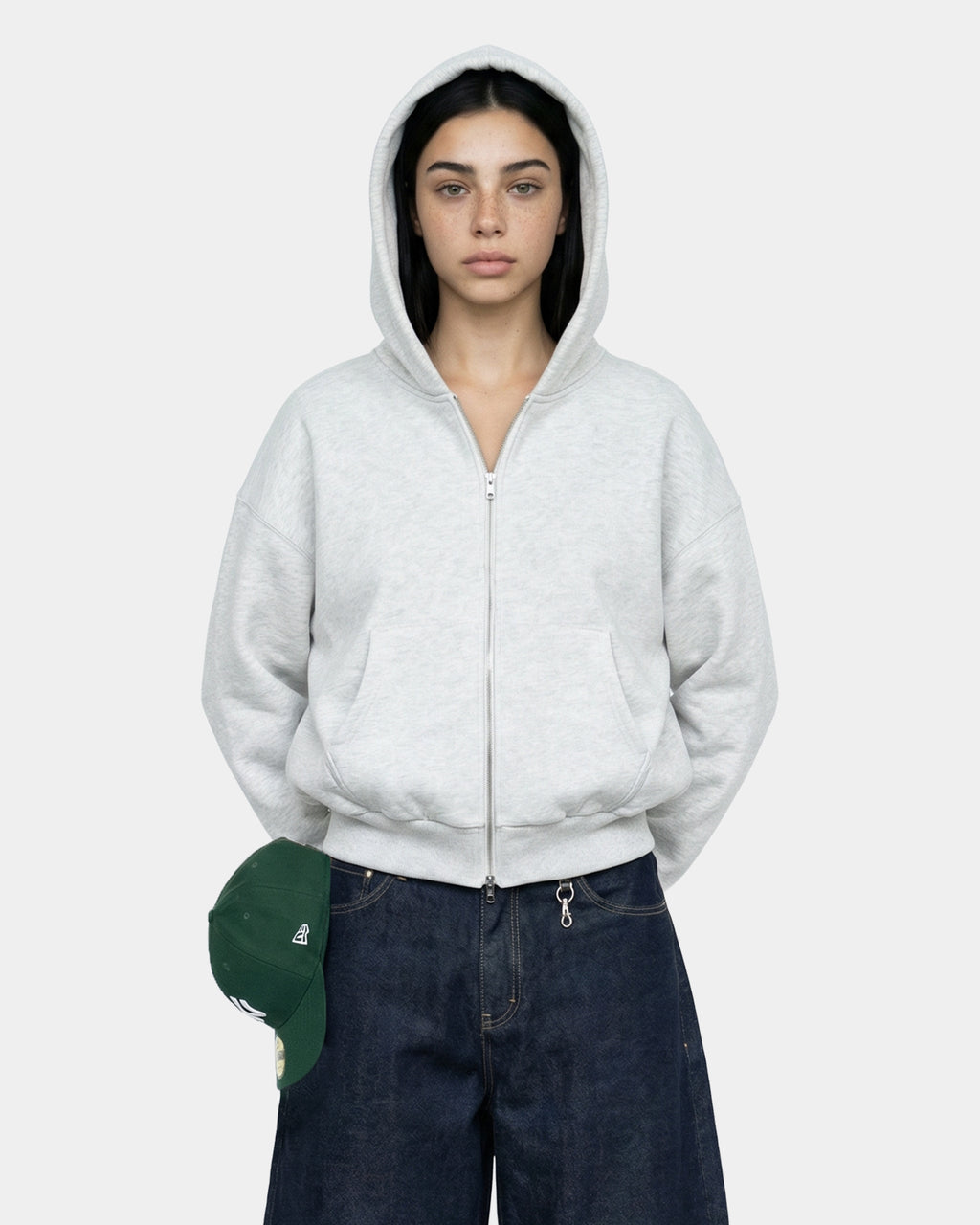 Hoodie Zip V1 Oversized Boxy Fit