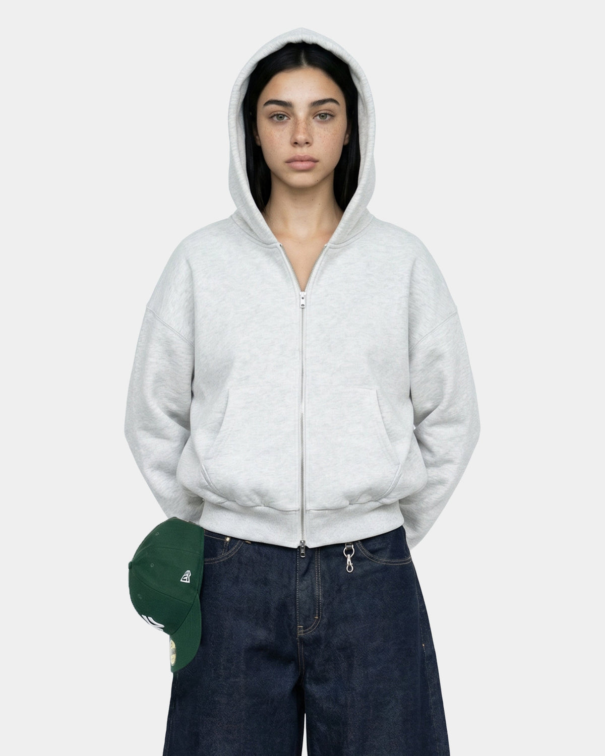 Hoodie Zip V1 Oversized Boxy Fit