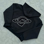 Sudadera con cremallera Gopo negra