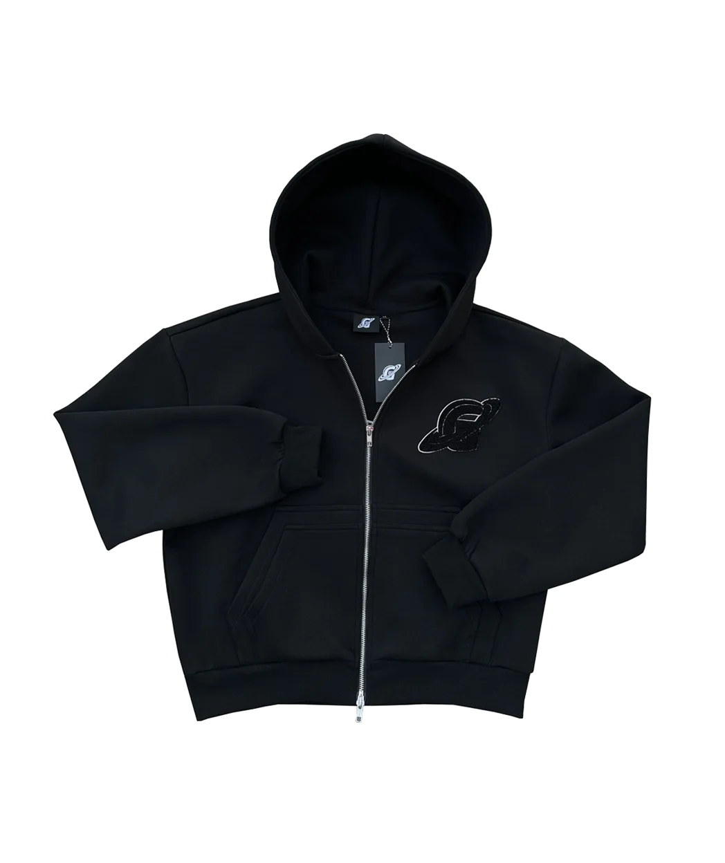 Sweat à capuche zippé Gopo noir
