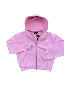 Hoodie met rits Gopo roze