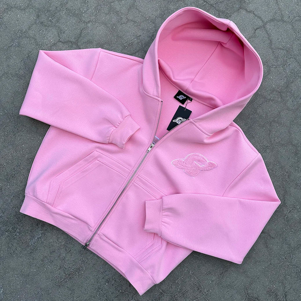 Hoodie Zip Gopo Pink