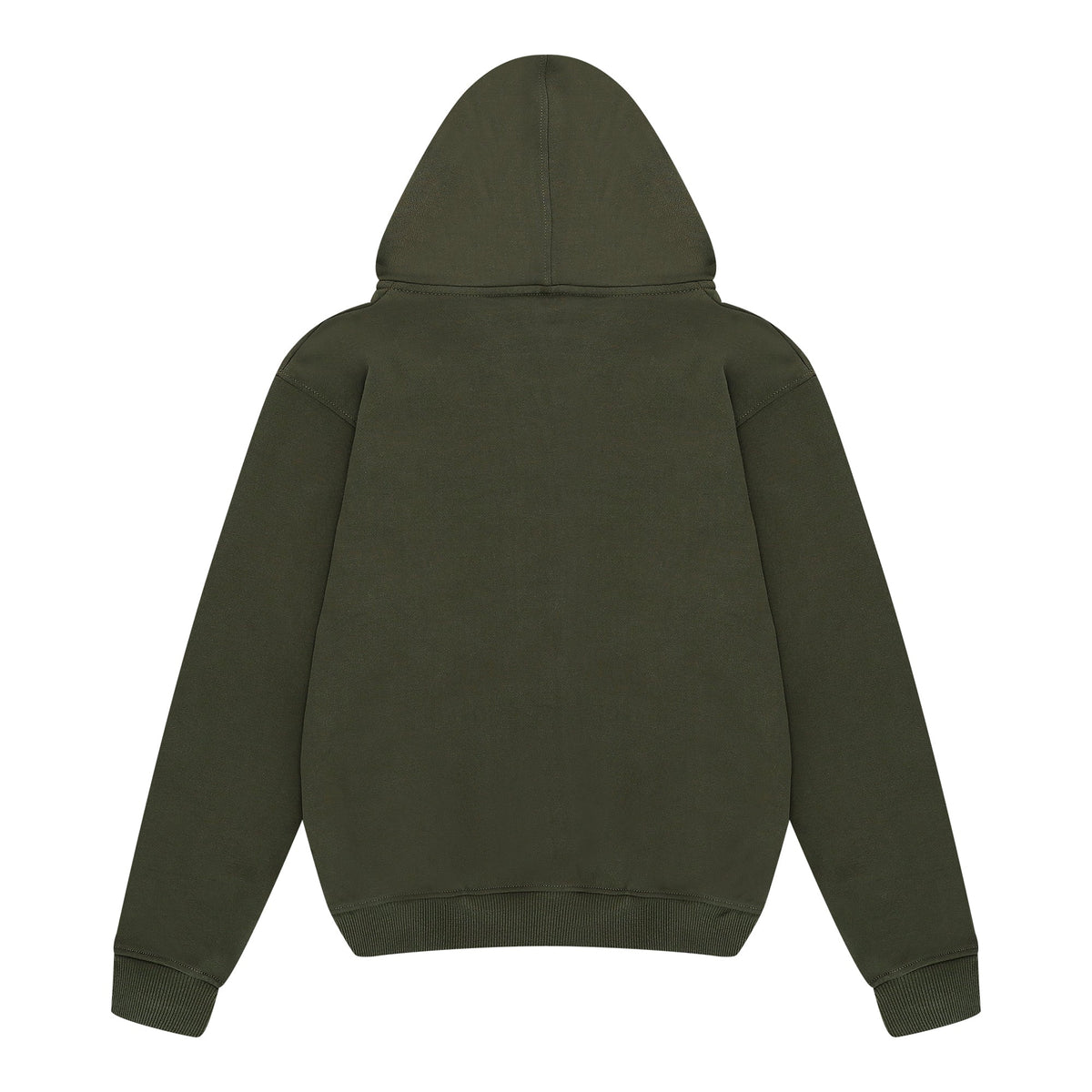 Essential hoodie met rits Legergroen
