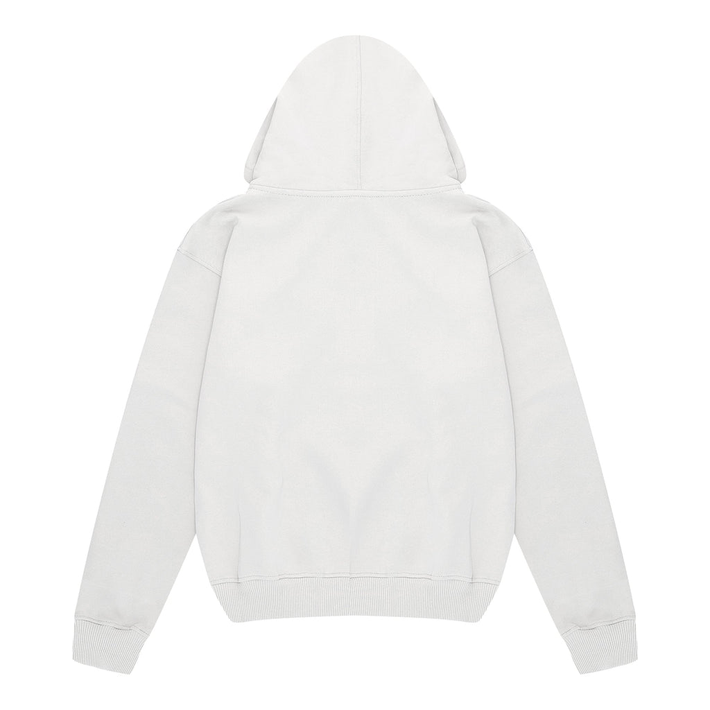 Essential Zip Up Hoodie Light Gray