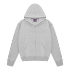Essential Zip Up Hoodie Heather Gray