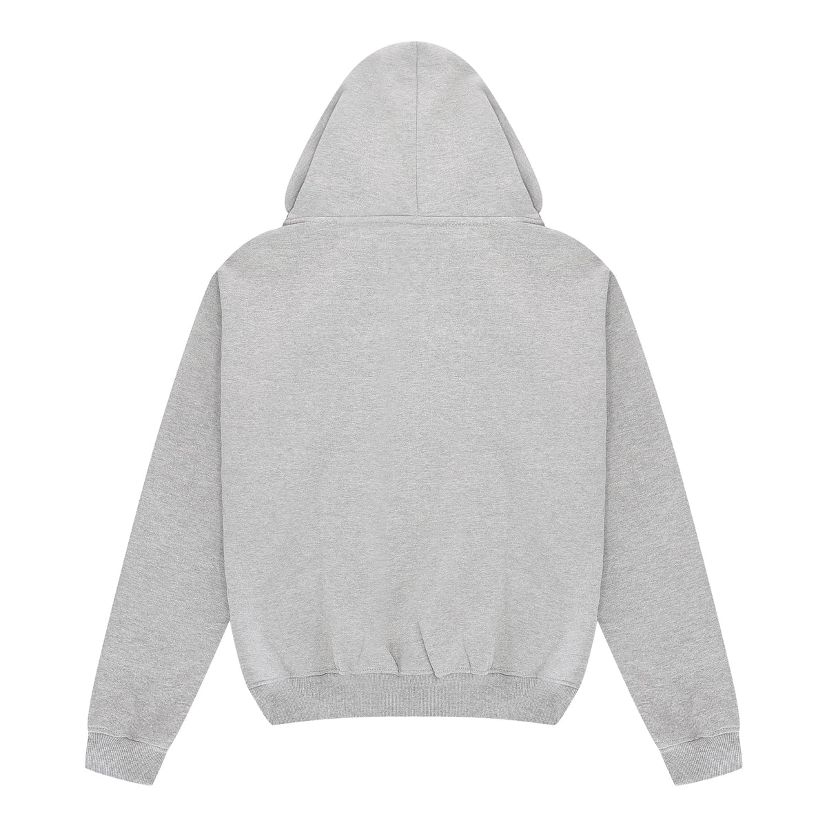 Essential hoodie met rits Gemêleerd grijs