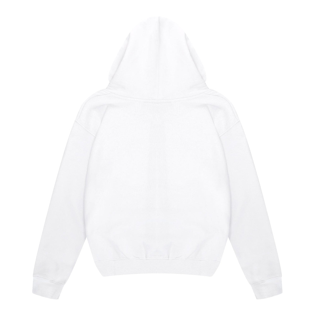 Essential hoodie met rits Wit