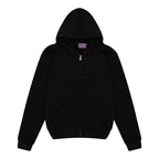 Essential Zip Up Hoodie Black