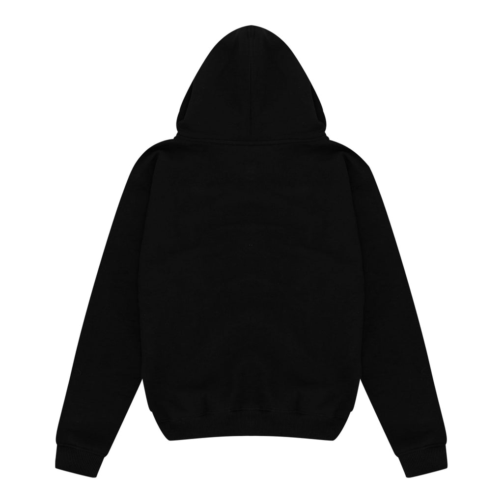 Essential Zip Up Hoodie Black