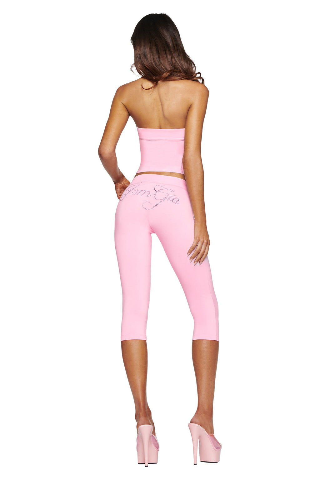 BLARE DIAMONTE BOOB TUBE - BABY PINK