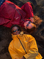 Water Reactive Cheetah Rain Jacket - Burgundy