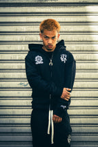 Distressed Zip-Jogger 2.0 - Dunkelgrau