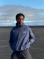 Wasserabweisende Cheetah-Regenjacke - Marineblau