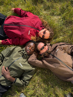 Water Reactive Cheetah Rain Jacket - Burgundy