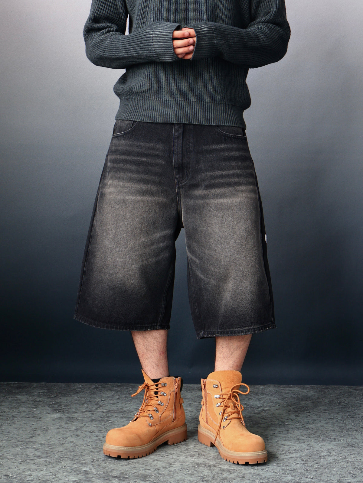Jorts baggy « Crimson Rift » motif dragon