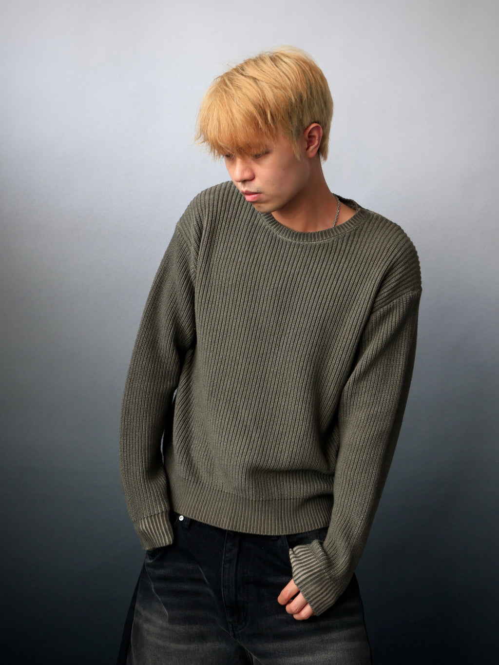 Dust Fade Knit - Stone Brown