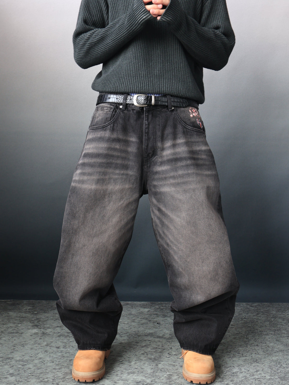 “Shrine” Baggy Denim