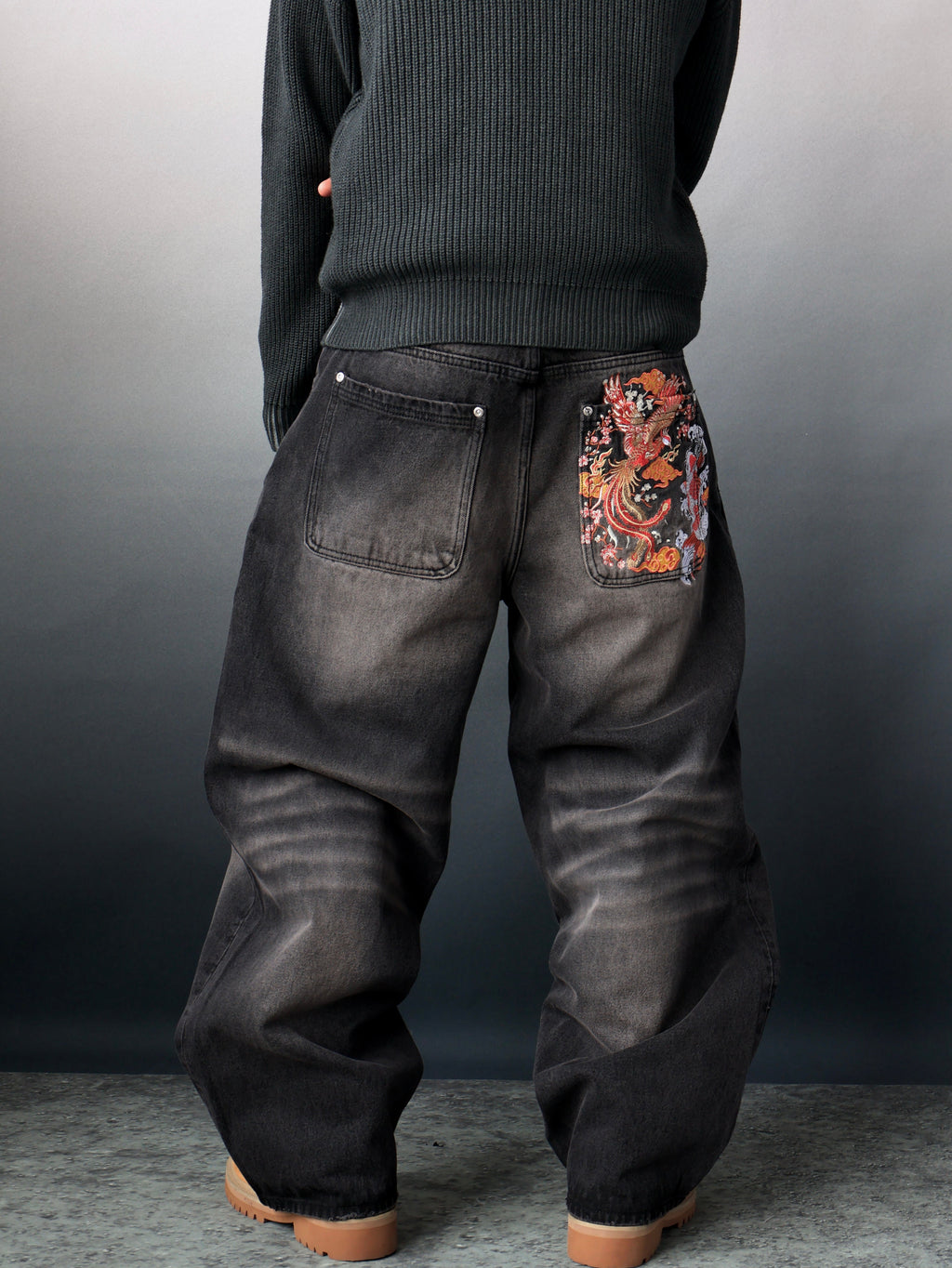 “Shrine” Baggy Denim