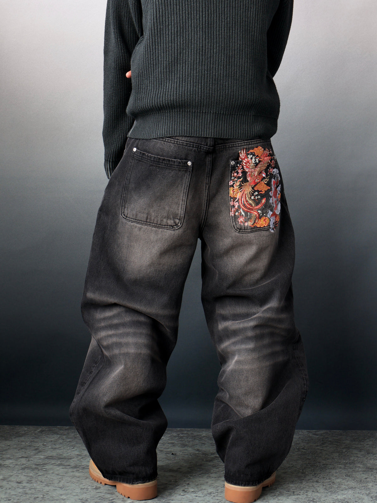 “Shrine” Baggy Denim