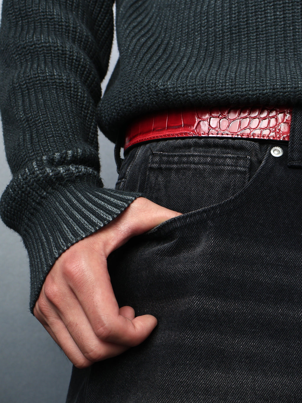 Dust Fade Knit - Ash Grey