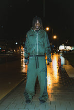 Jogger mit Streifen - Armeegrün