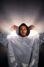 ASCENT-hoodie met strassteentjes