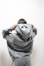 ASCENT-hoodie met strassteentjes