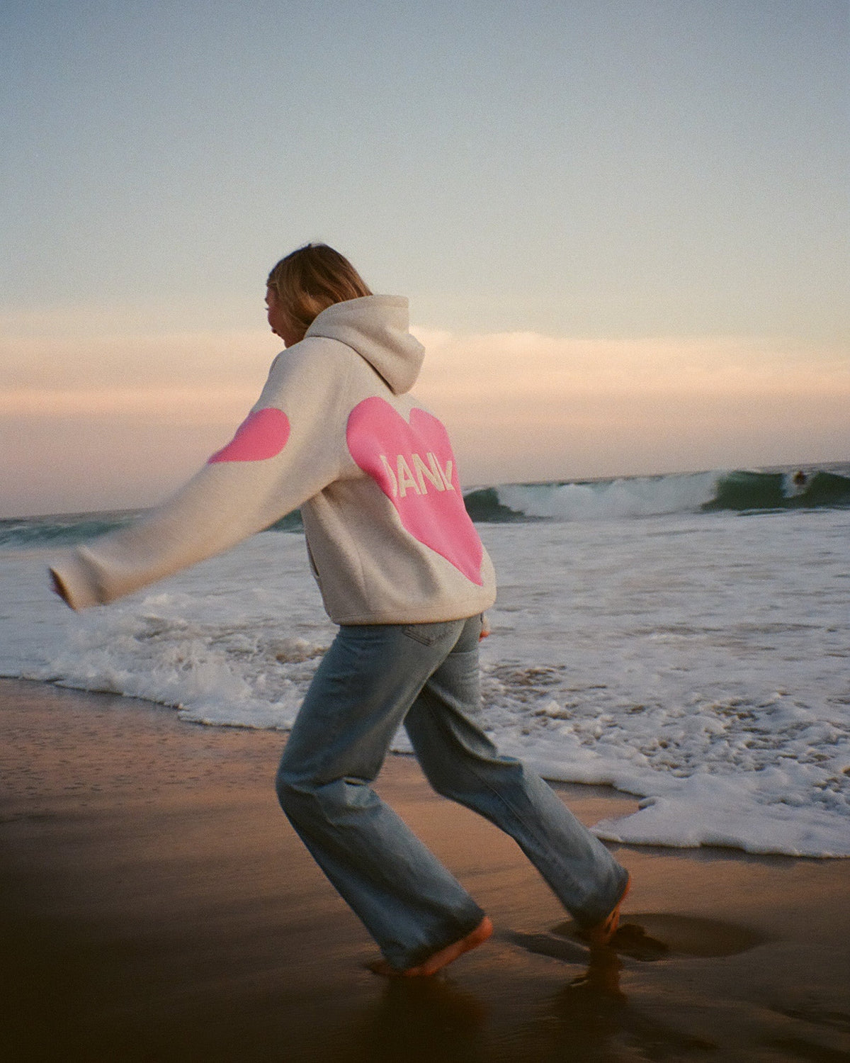"Big Heart" Oversized Lux Hoodie in Heather Gray