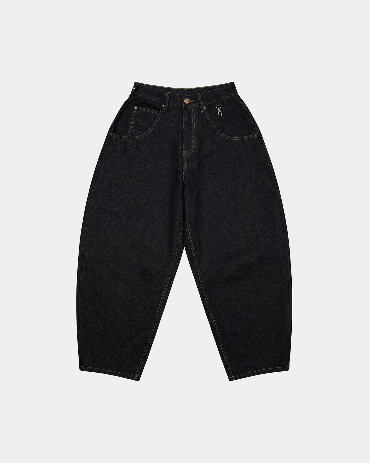 Zwarte baggy jeans met ballonpijpen