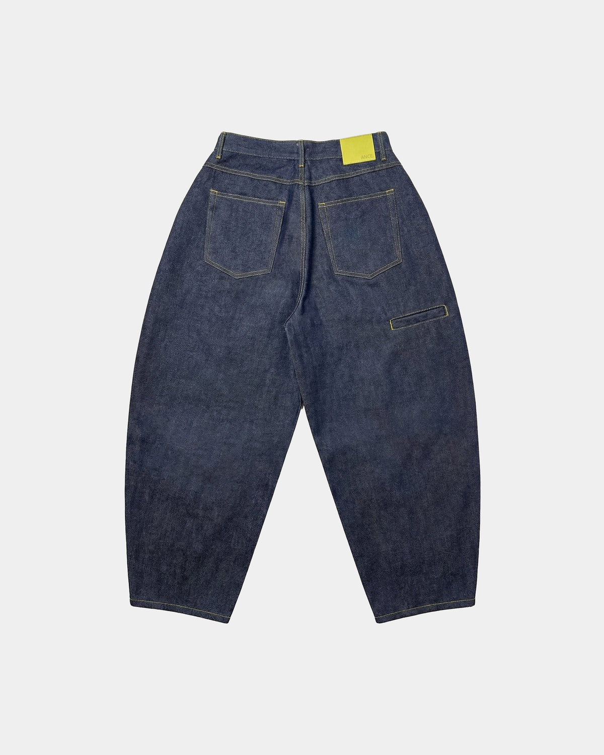 Indigoblauwe baggy jeans met ballonpijpen