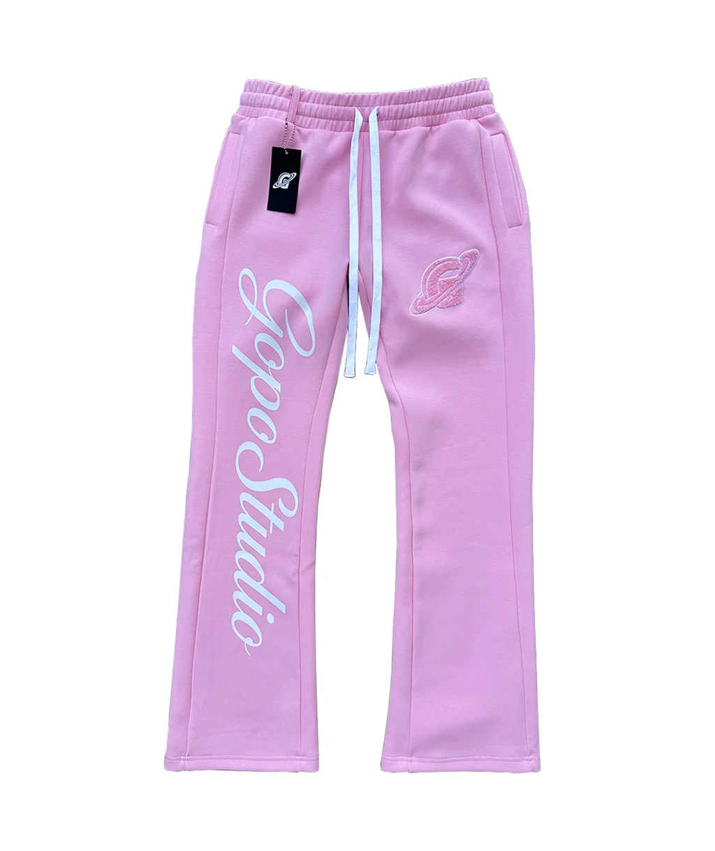Uitlopende joggingbroek Gopo roze