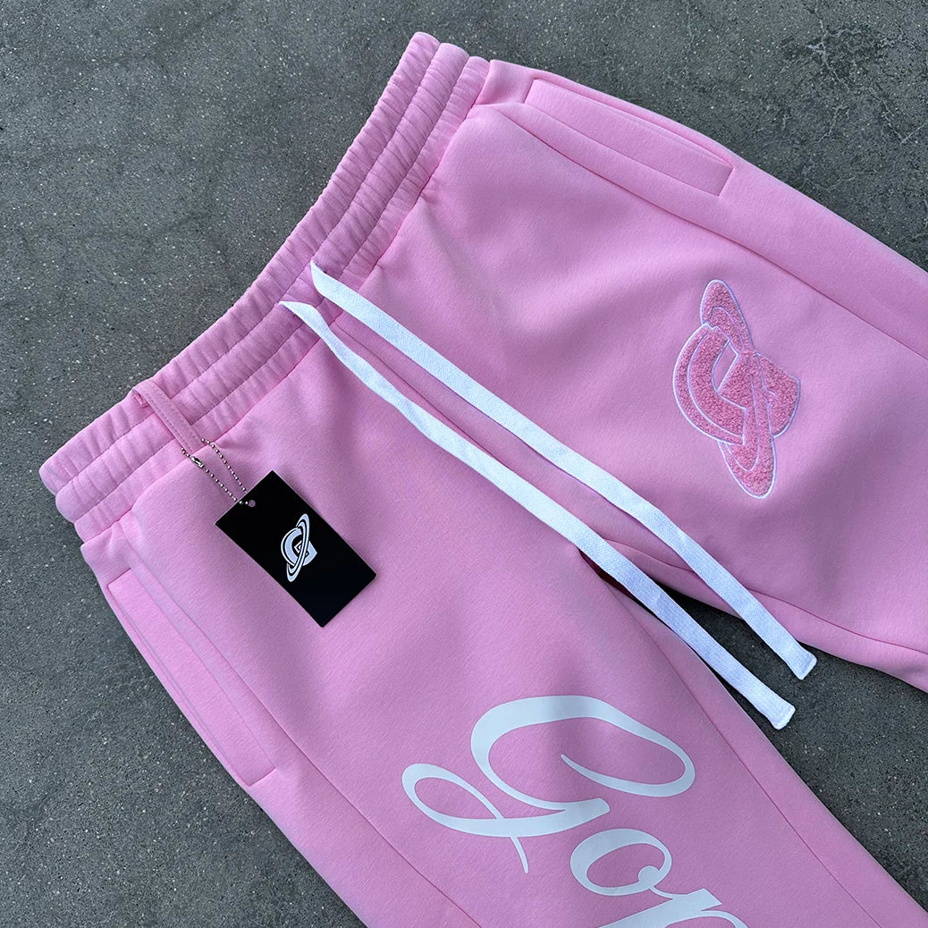 Uitlopende joggingbroek Gopo roze