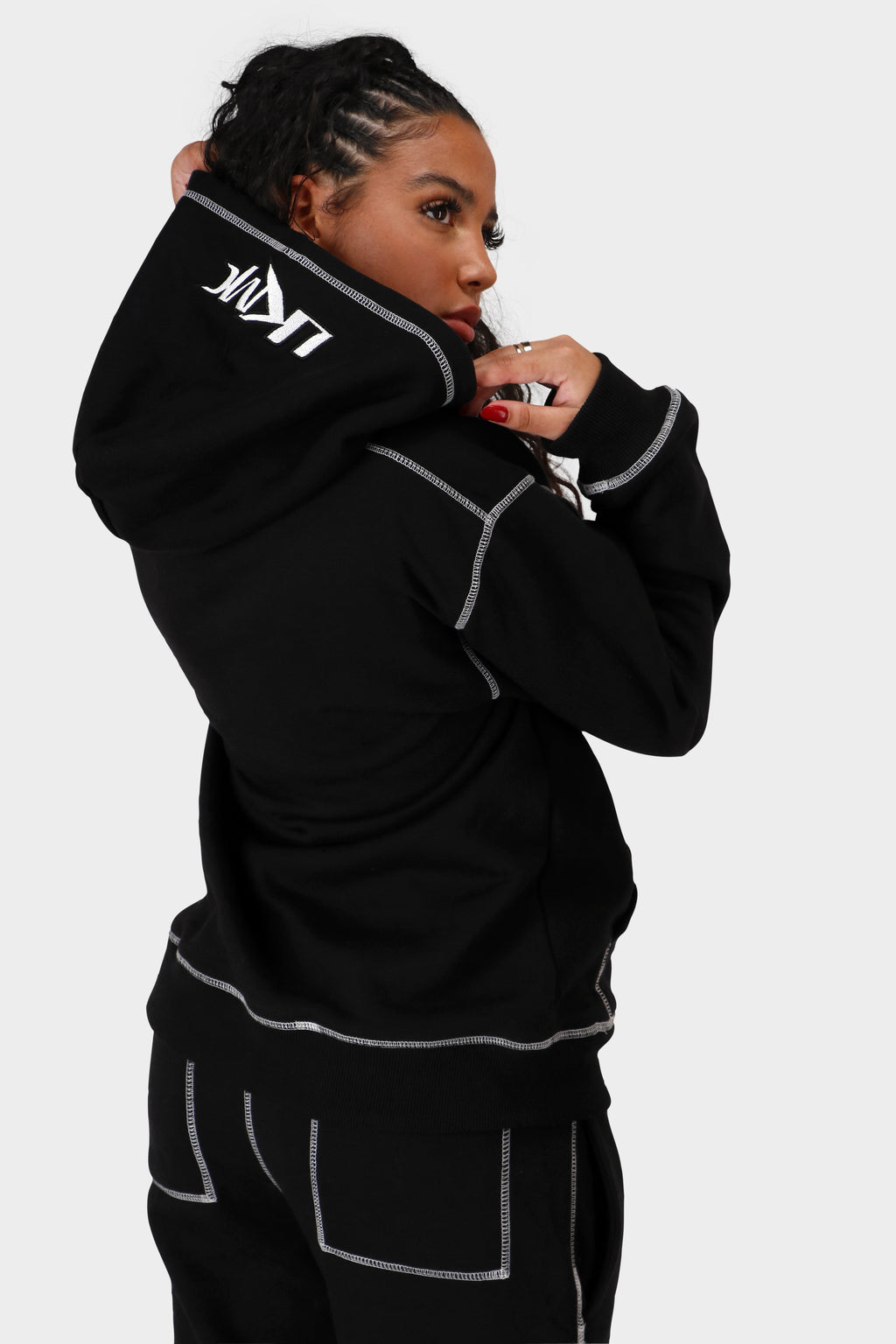Sweat à capuche noir StarLine
