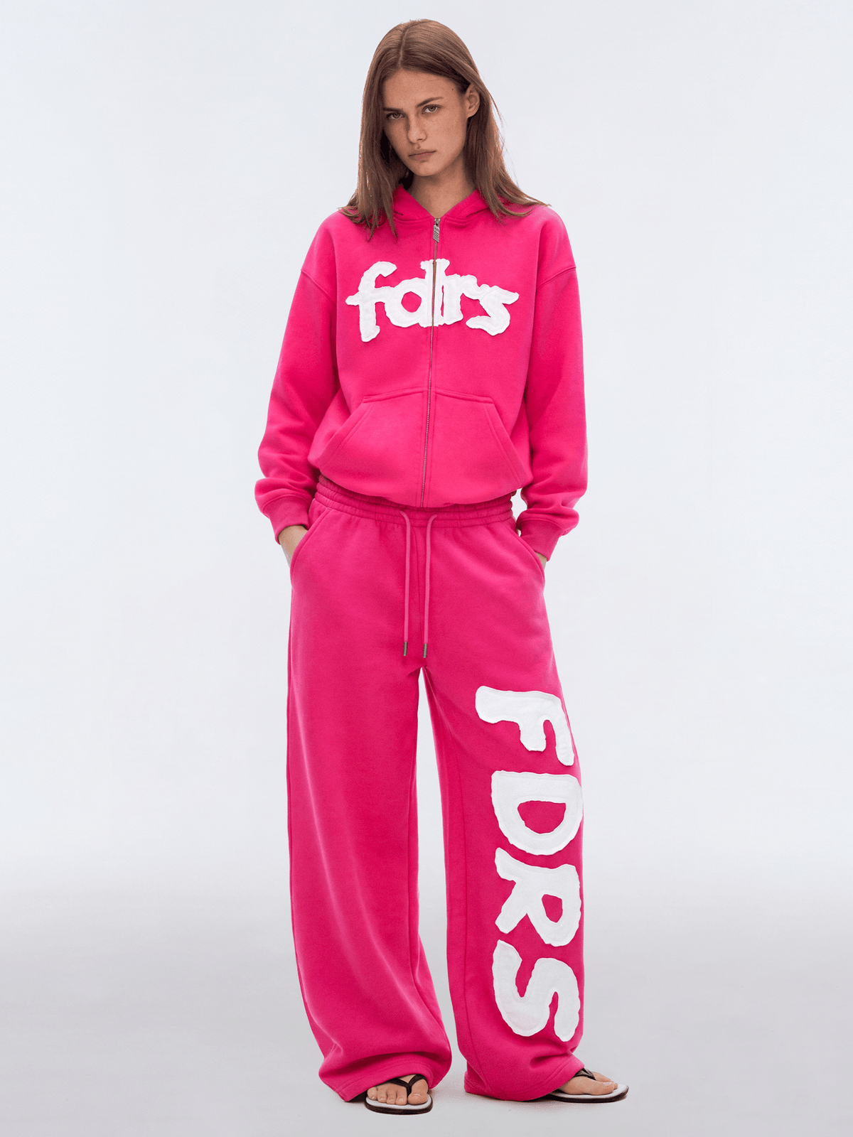 Hoodie met luipaardpatch en rits
