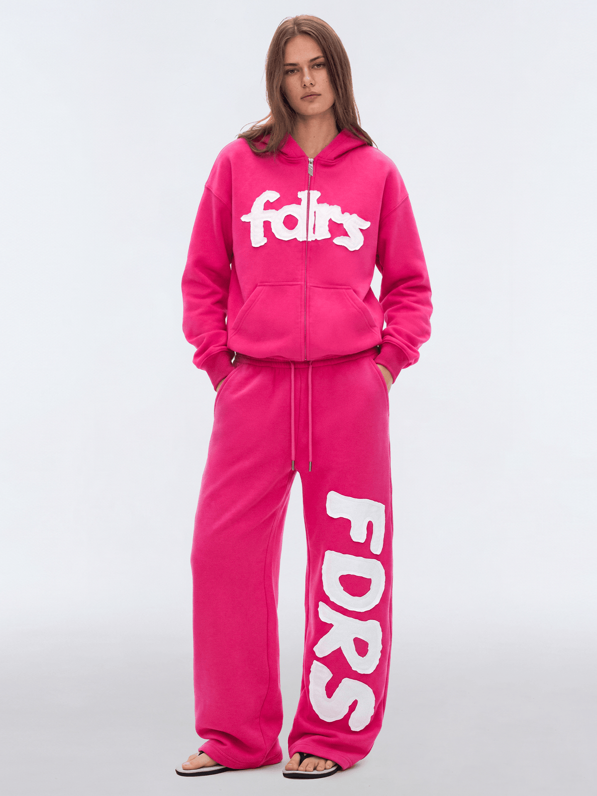 Hoodie met luipaardpatch en rits